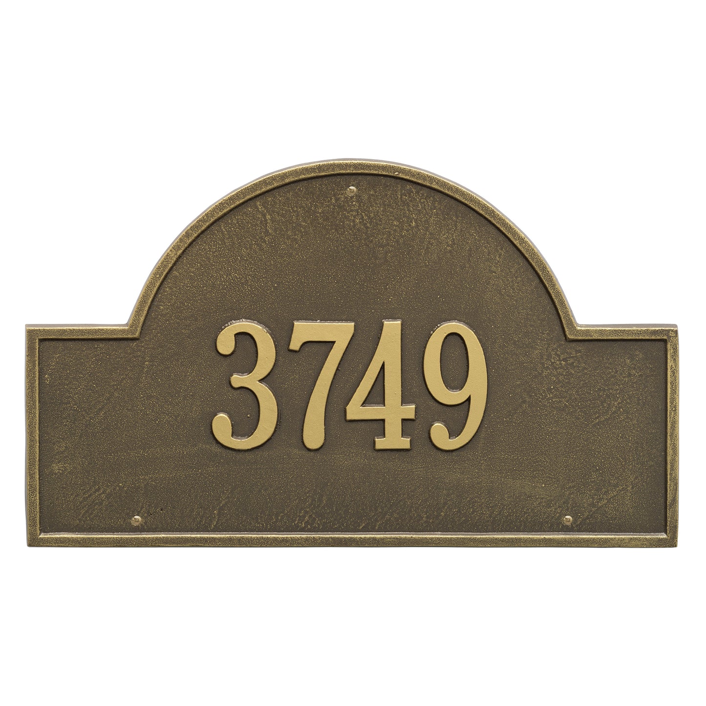 Arch Marker - Estate Wall Address Plaque - One Line