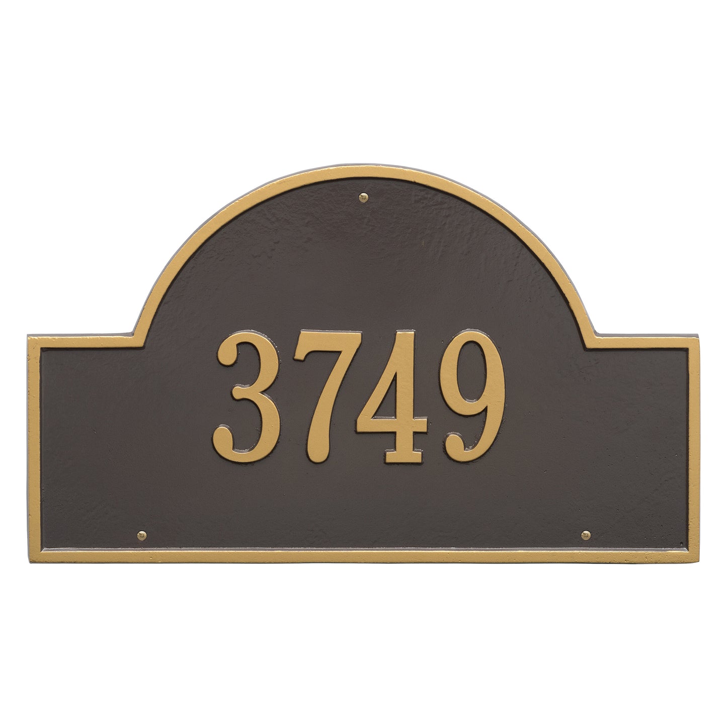 Arch Marker - Estate Wall Address Plaque - One Line