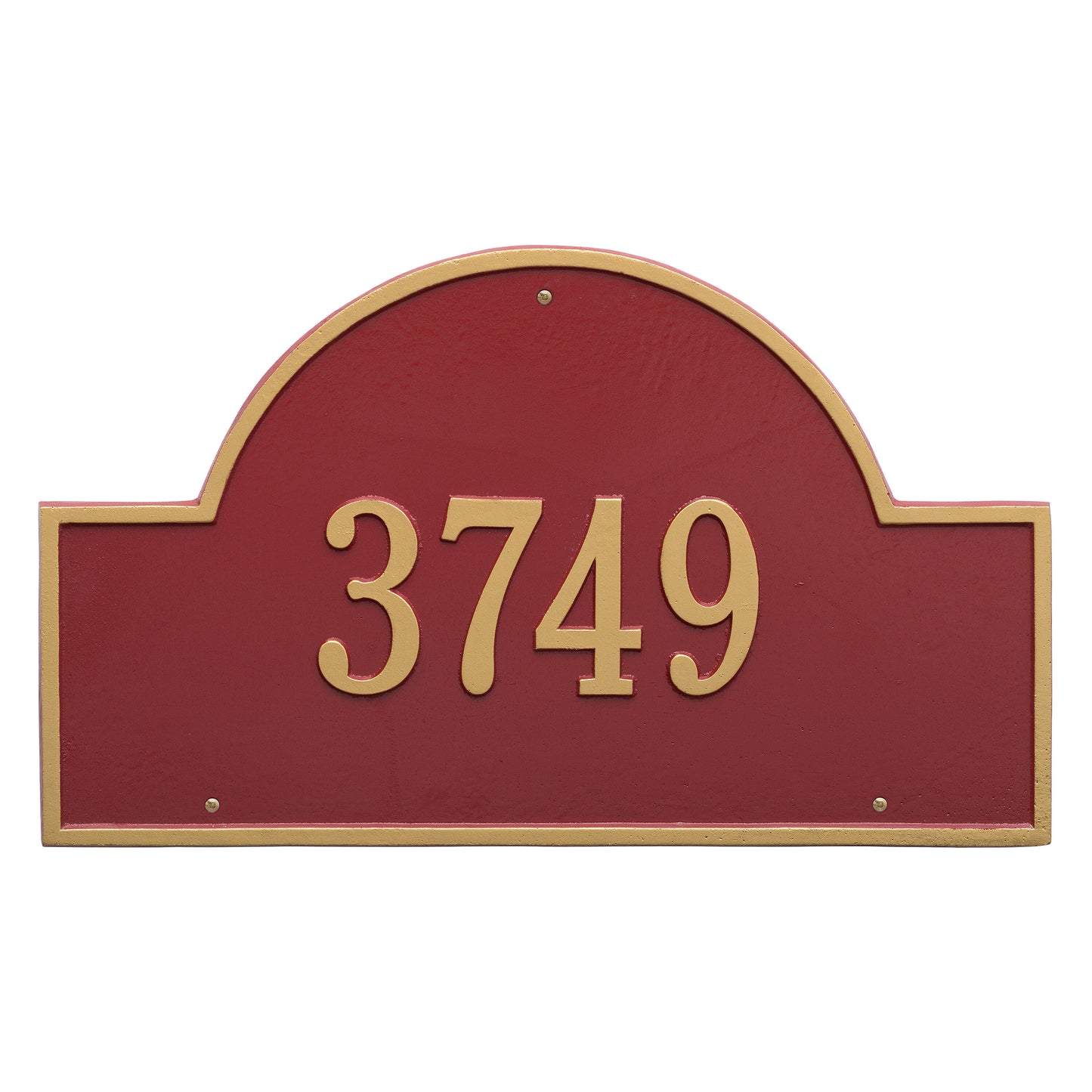 Arch Marker - Estate Wall Address Plaque - One Line