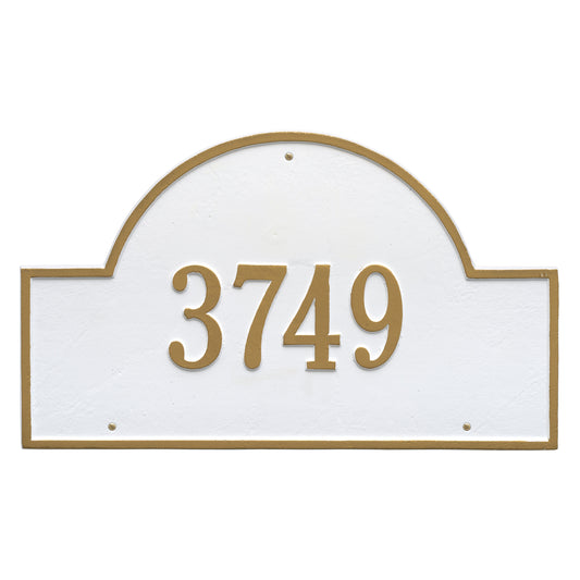 Arch Marker - Estate Wall Address Plaque - One Line