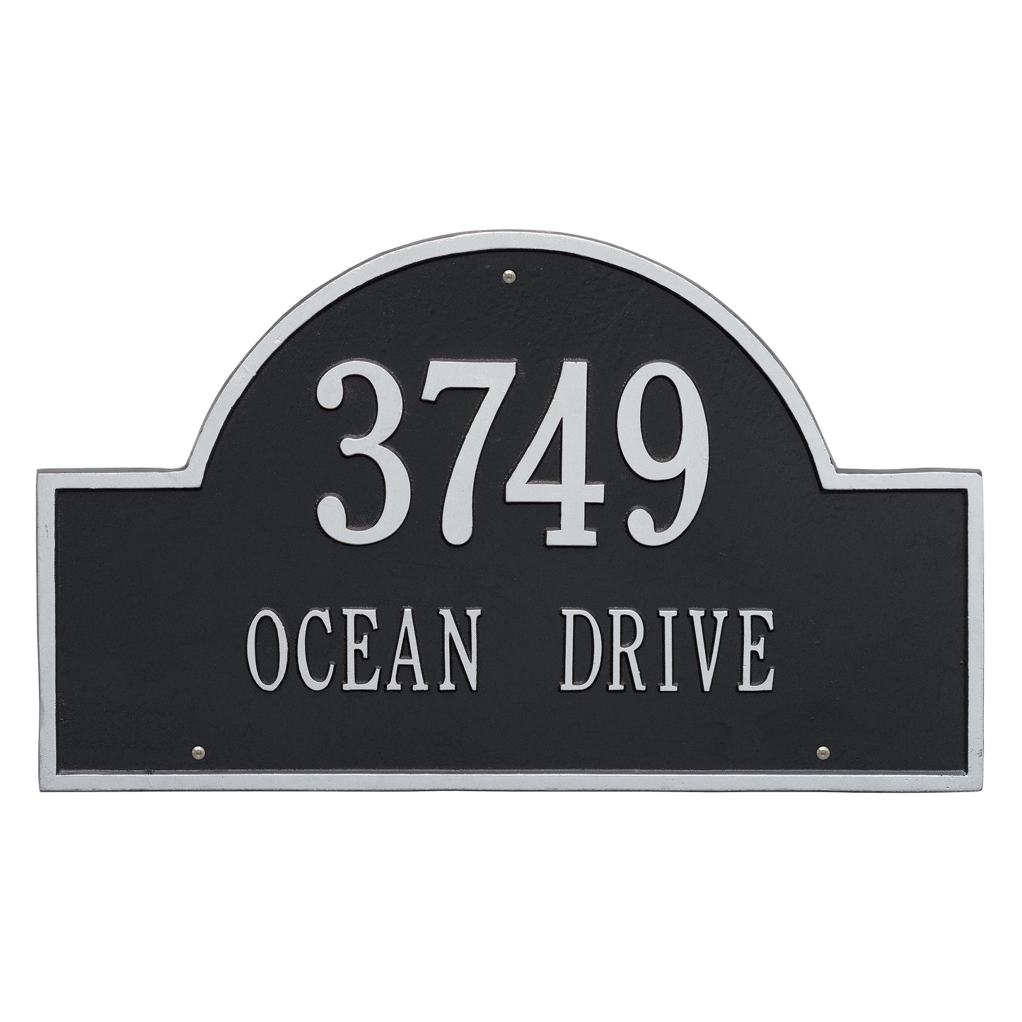 Arch Marker - Estate Wall Address Plaque -  Two Line