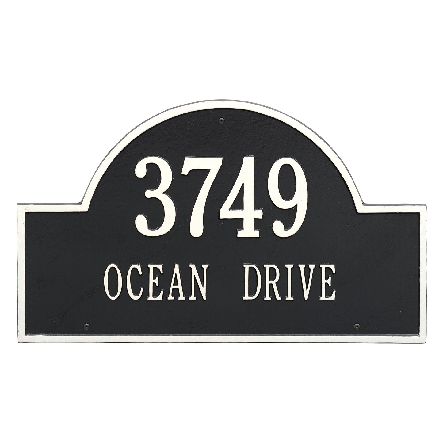 Arch Marker - Estate Wall Address Plaque -  Two Line