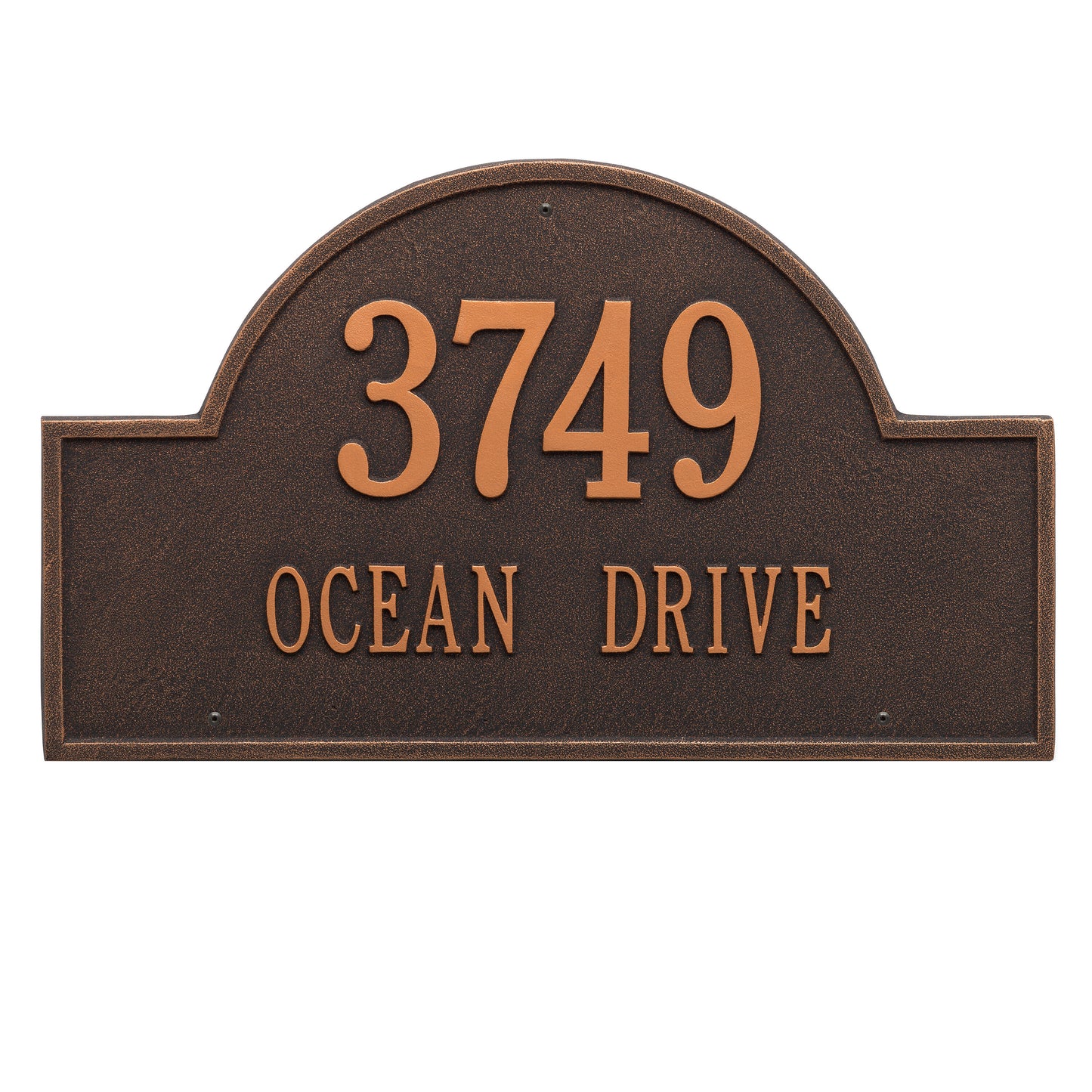 Arch Marker - Estate Wall Address Plaque -  Two Line