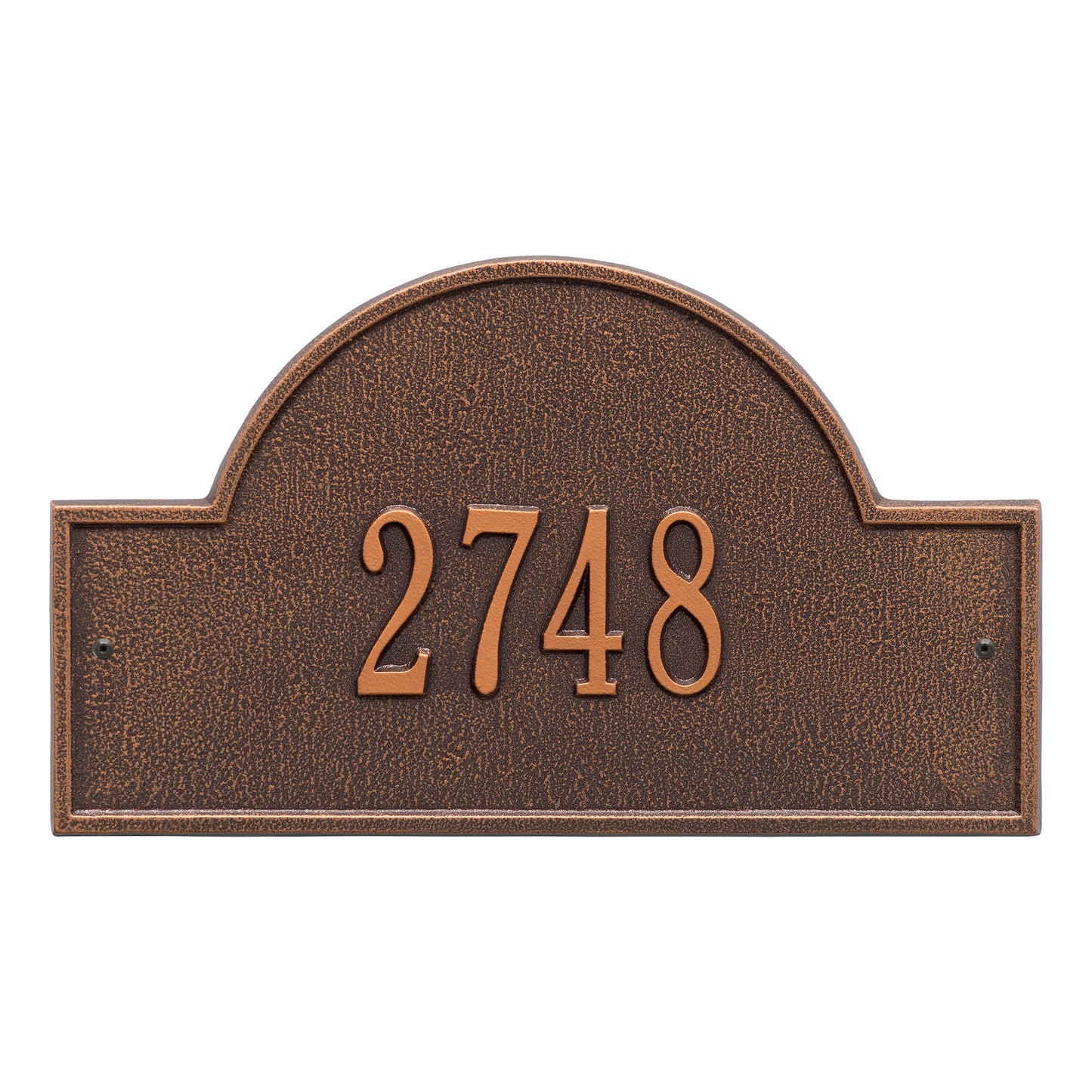 Arch Marker - Standard Wall Address Plaque - One Line