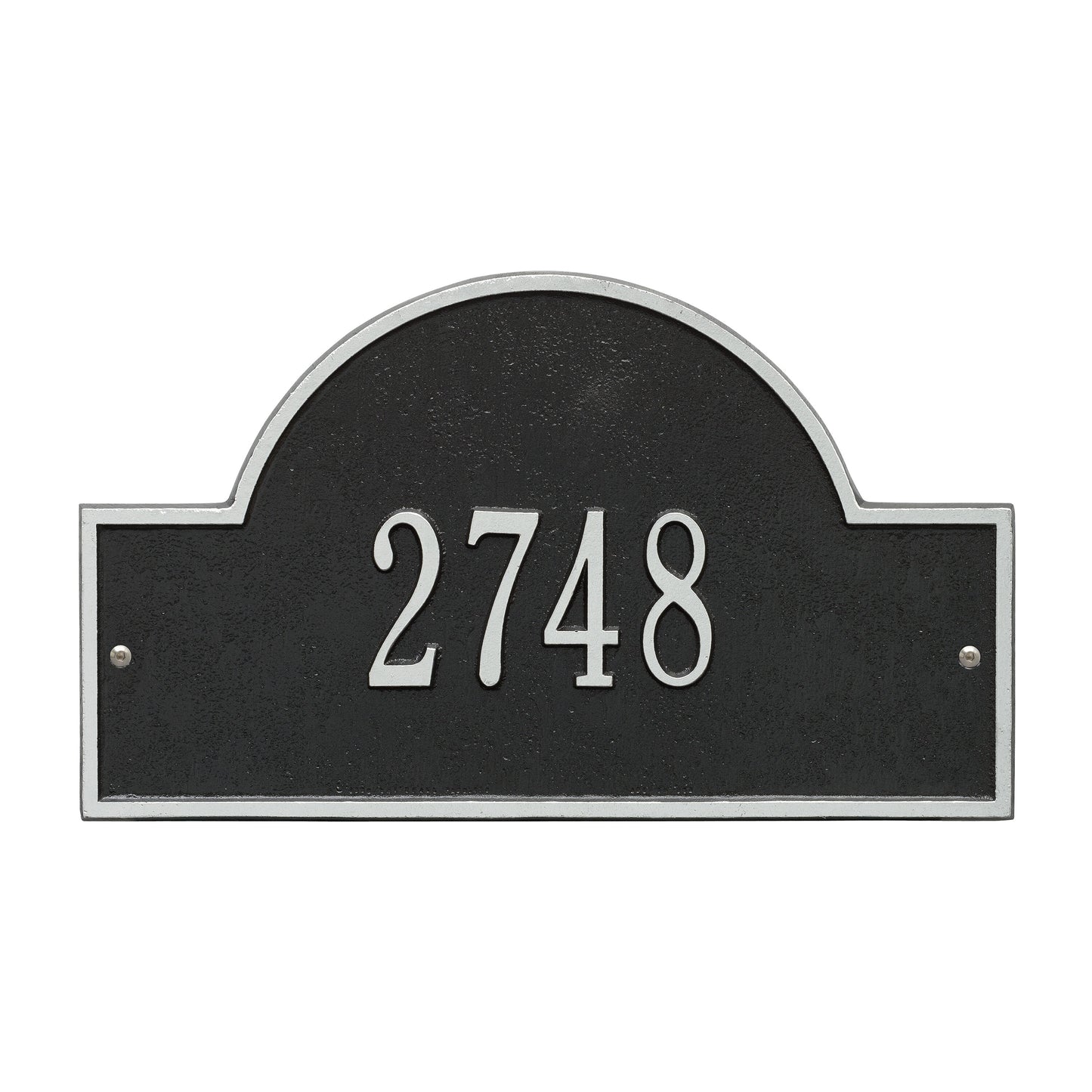 Arch Marker - Standard Wall Address Plaque -  One Line