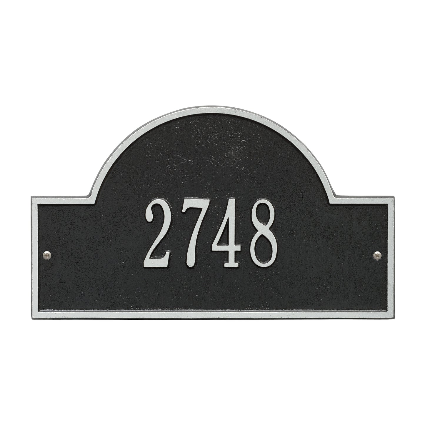 Arch Marker - Standard Wall Address Plaque - One Line