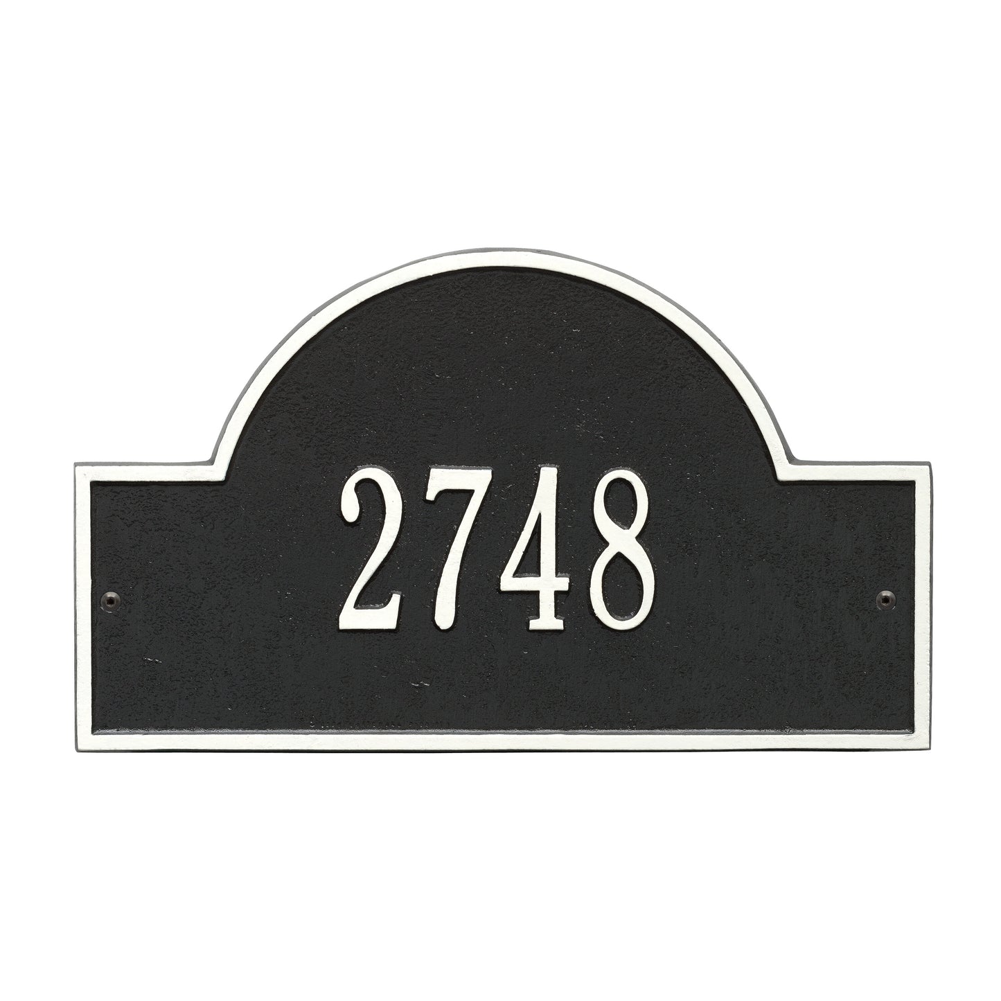 Arch Marker - Standard Wall Address Plaque - One Line
