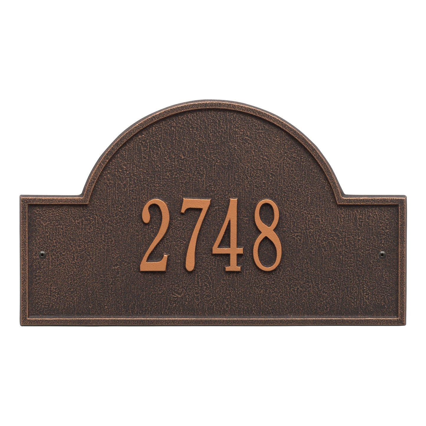 Arch Marker - Standard Wall Address Plaque - One Line