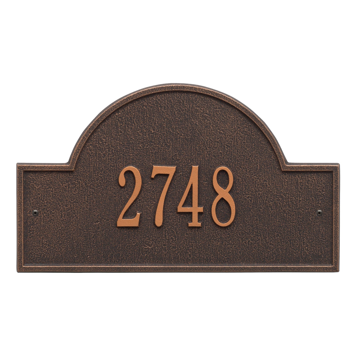 Arch Marker - Standard Wall Address Plaque -  One Line