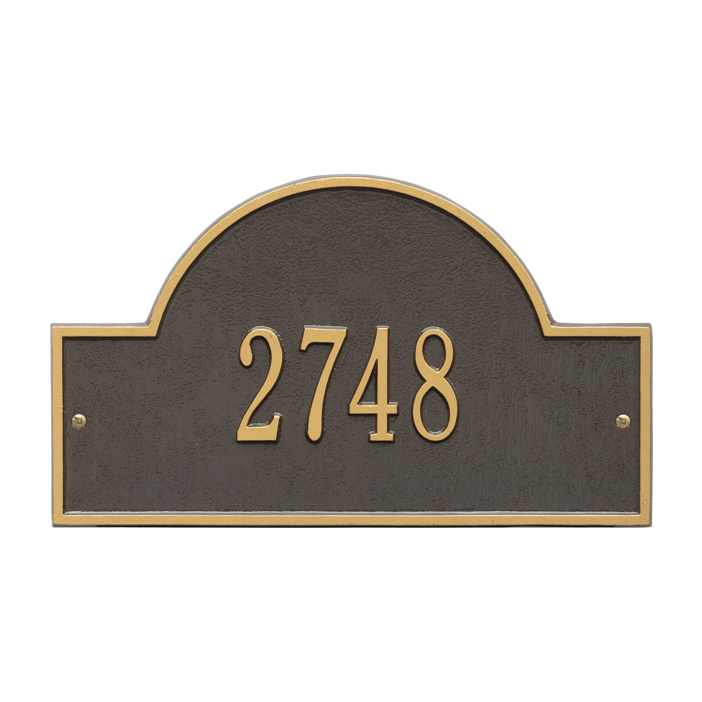 Arch Marker - Standard Wall Address Plaque -  One Line