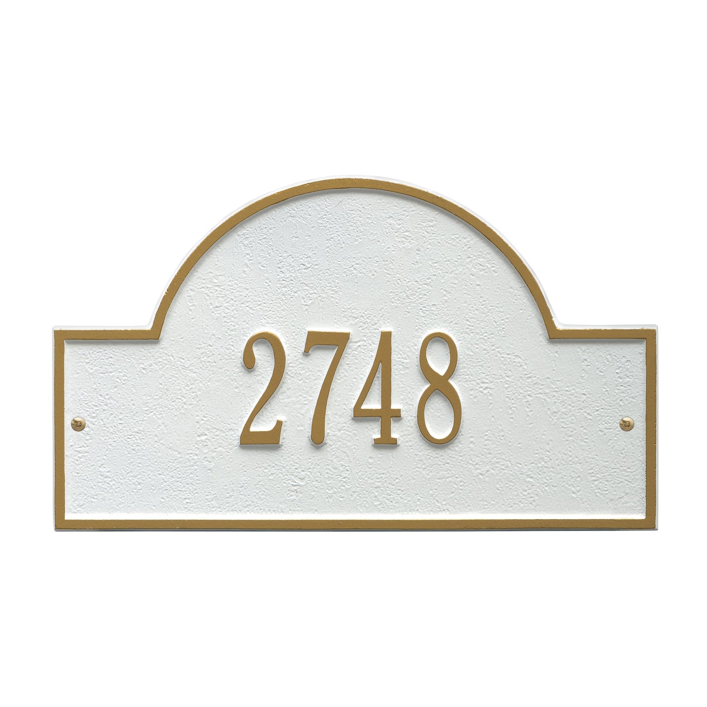 Arch Marker - Standard Wall Address Plaque - One Line