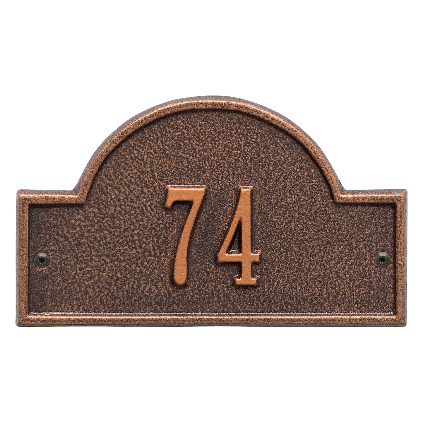 Arch Marker - Petite Wall Address Plaque -  One Line