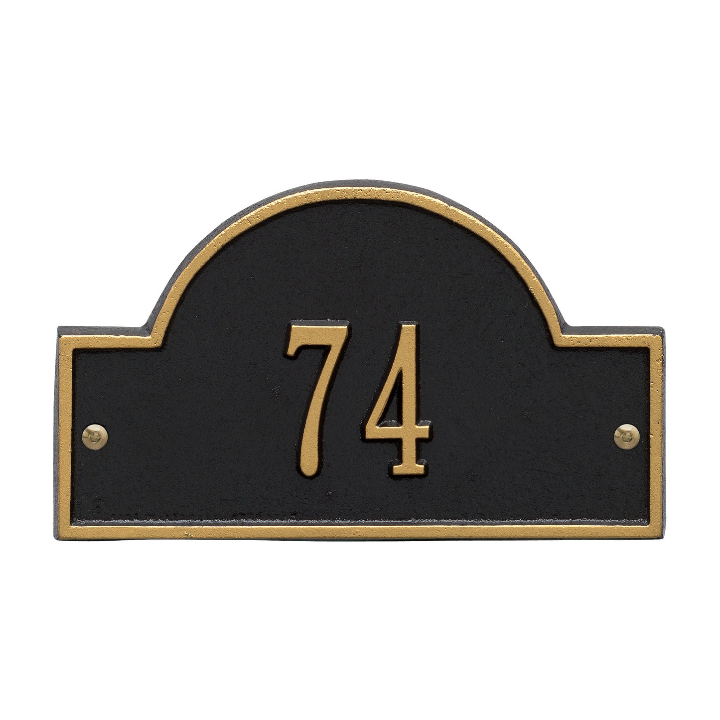 Arch Marker - Petite Wall Address Plaque -  One Line