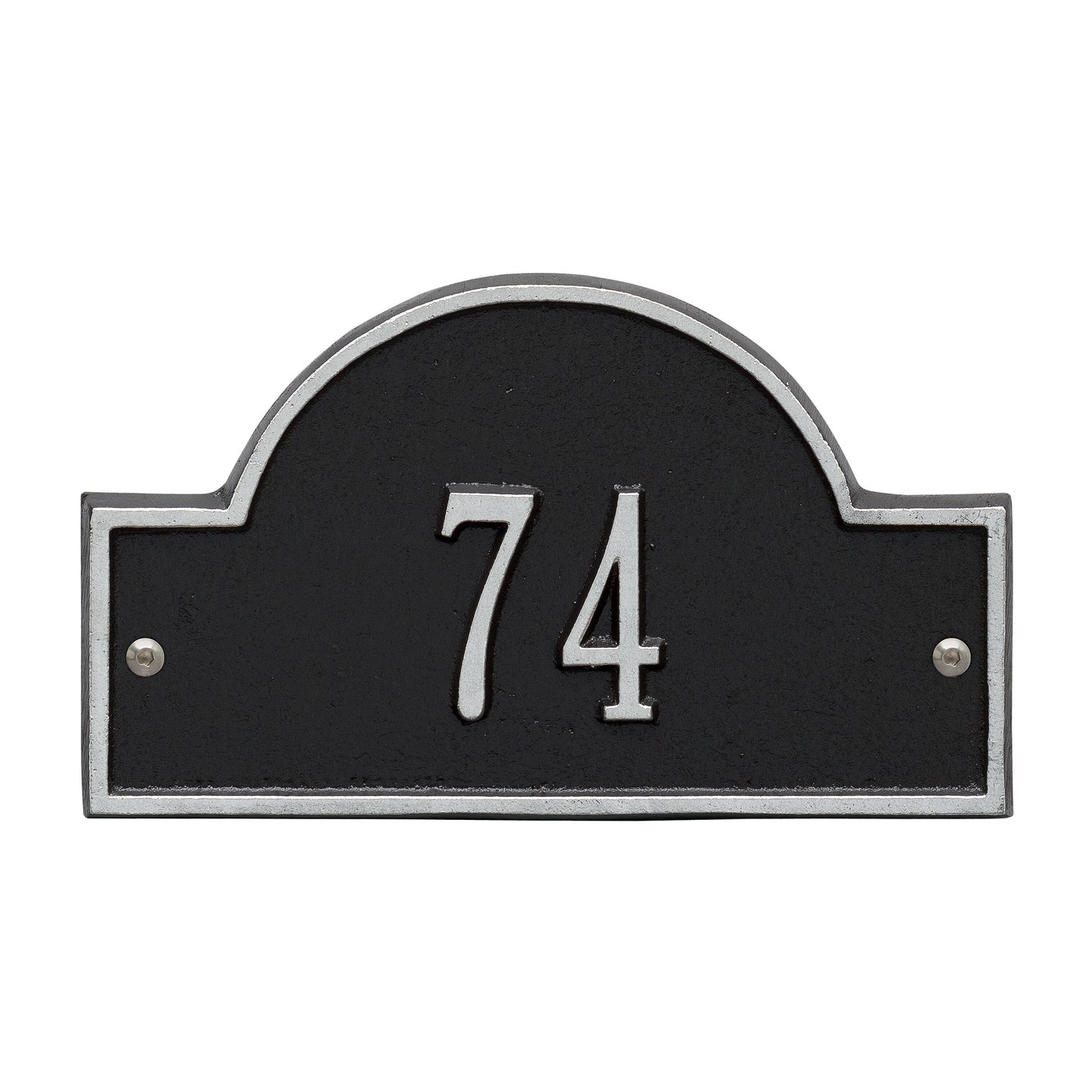 Arch Marker - Petite Wall Address Plaque -  One Line