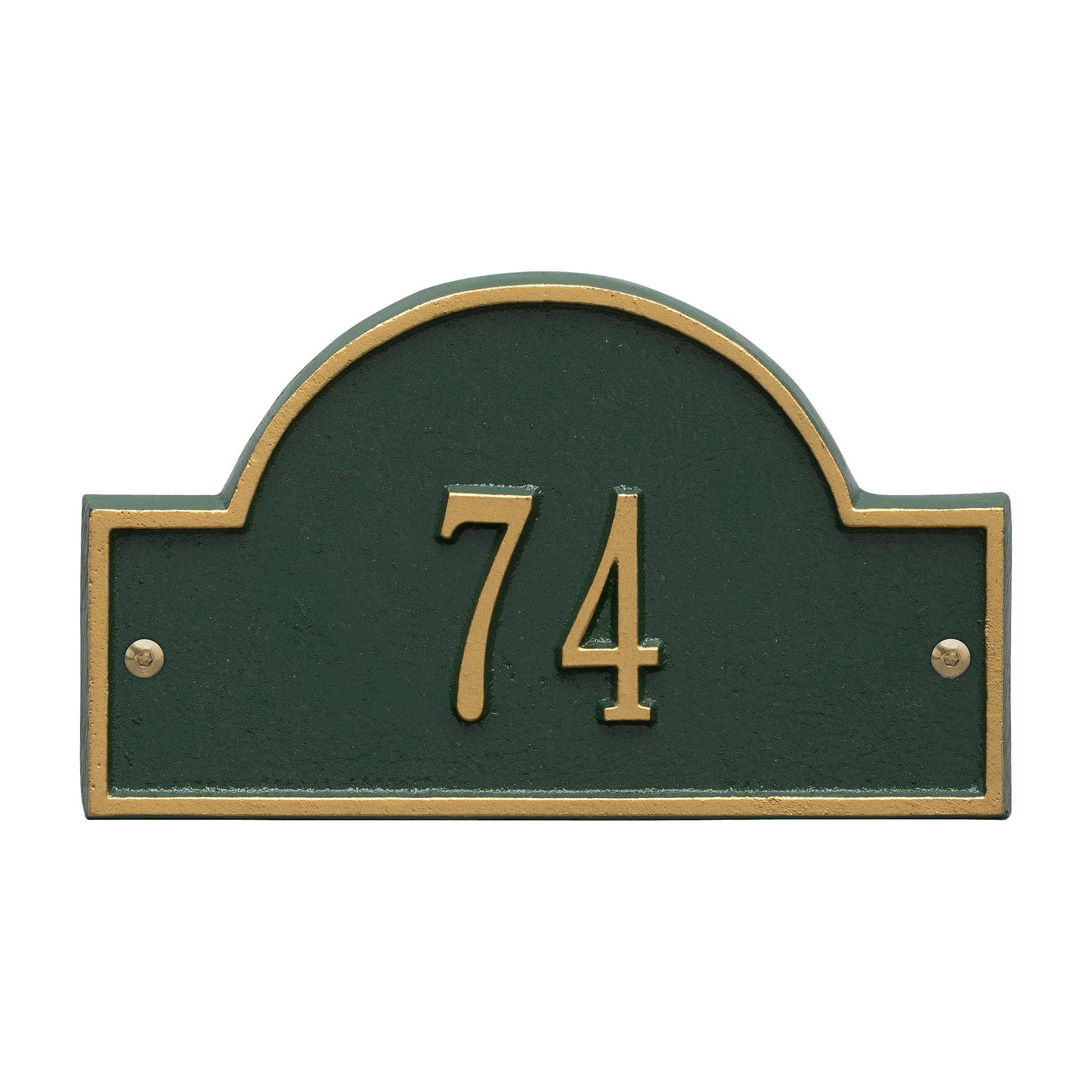 Arch Marker - Petite Wall Address Plaque -  One Line