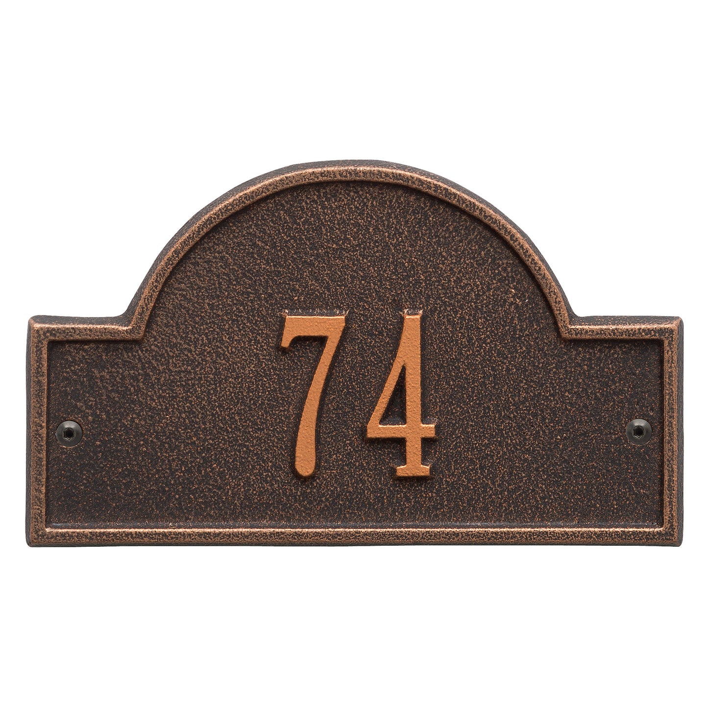 Arch Marker - Petite Wall Address Plaque -  One Line