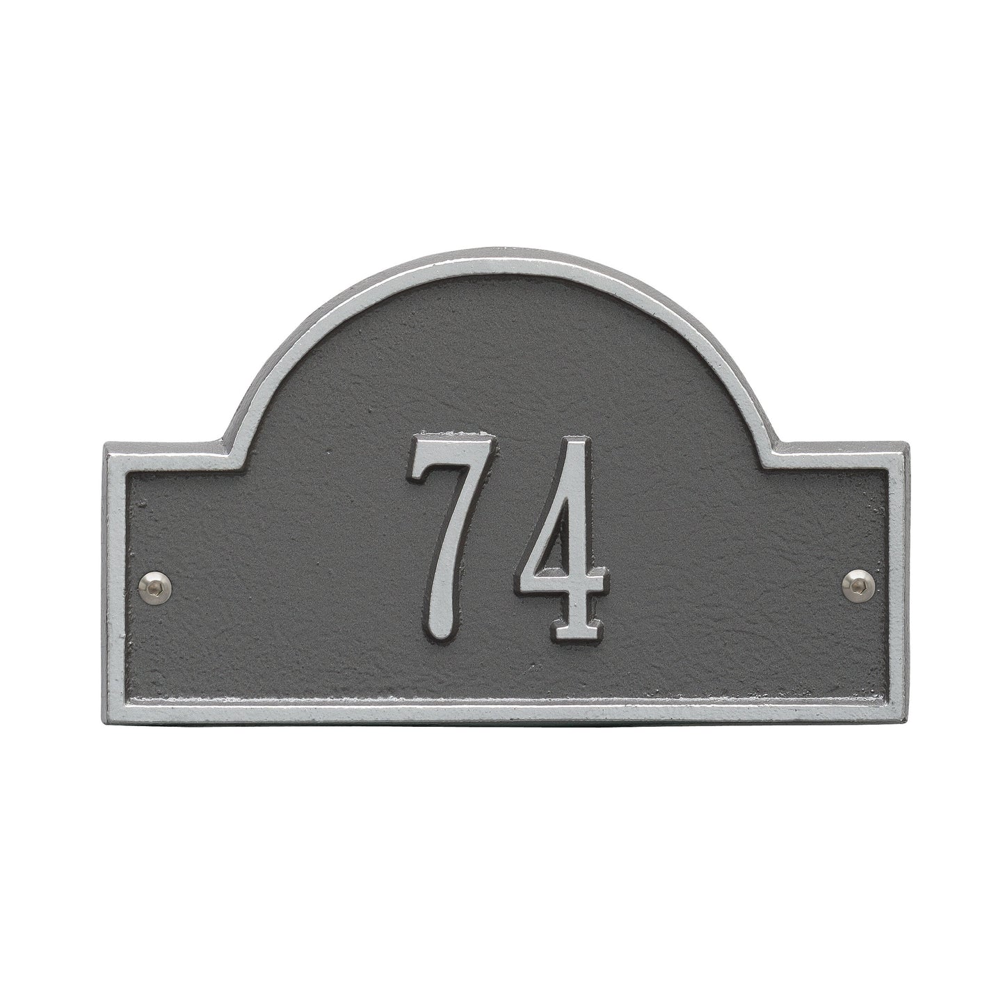 Arch Marker - Petite Wall Address Plaque -  One Line