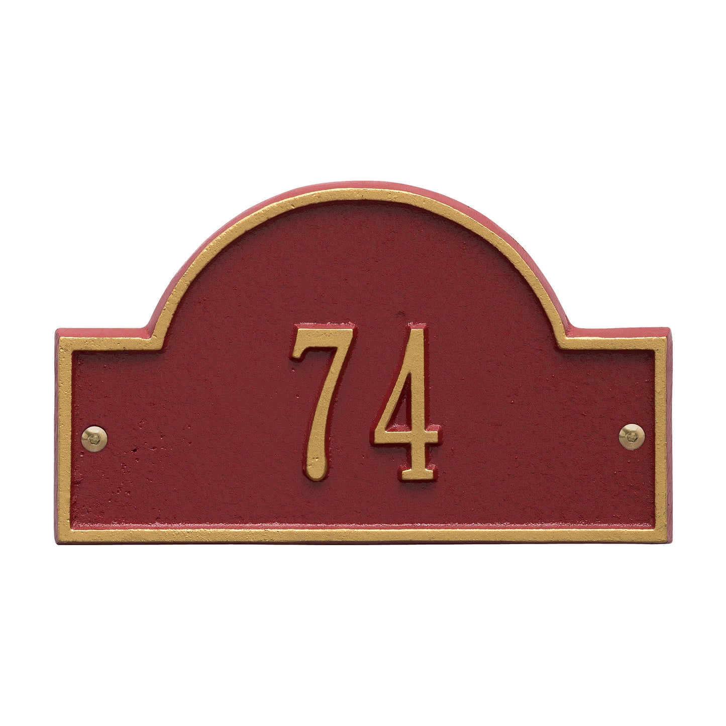 Arch Marker - Petite Wall Address Plaque -  One Line