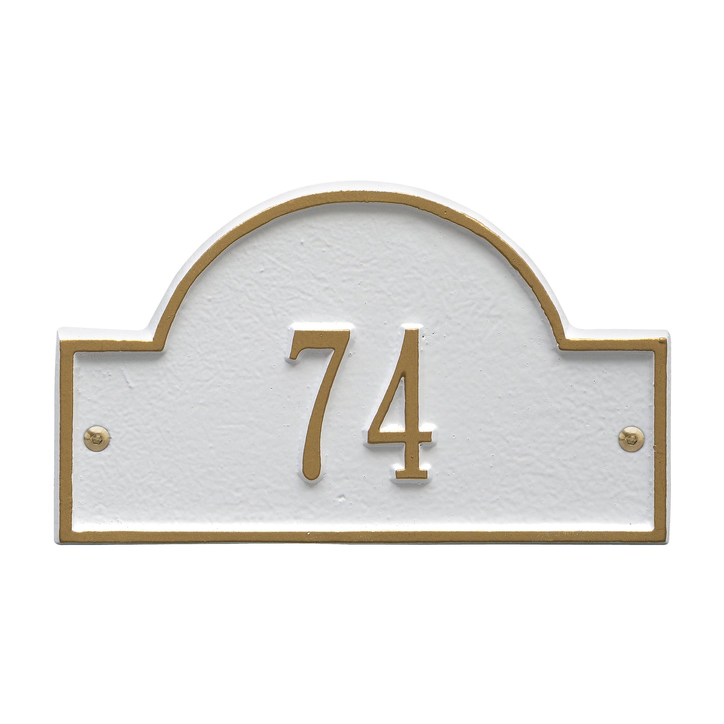 Arch Marker - Petite Wall Address Plaque -  One Line