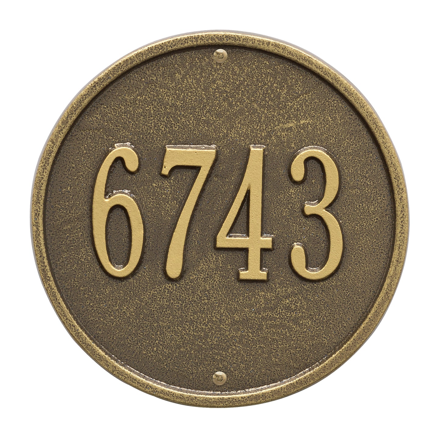 Round - 9" Diameter Wall Plaque- One Line