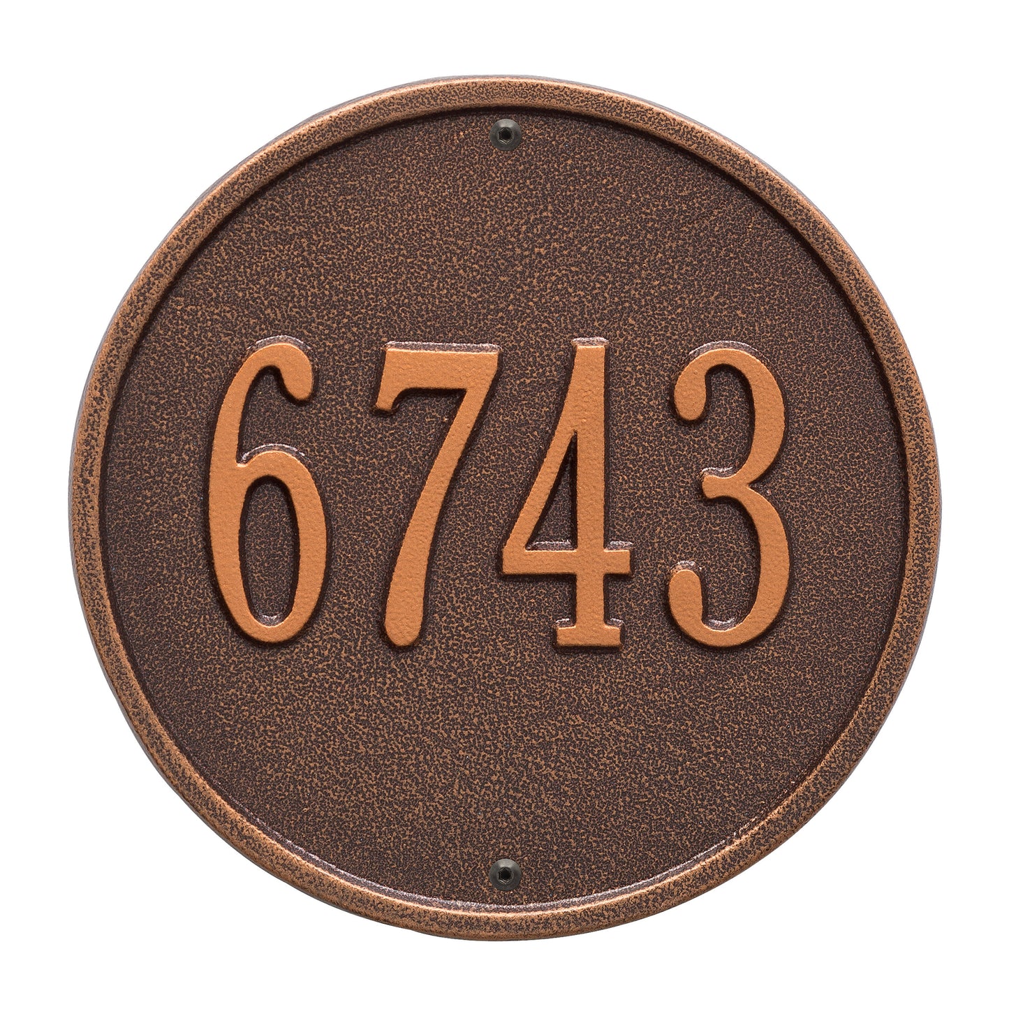 Round - 9" Diameter Wall Plaque- One Line