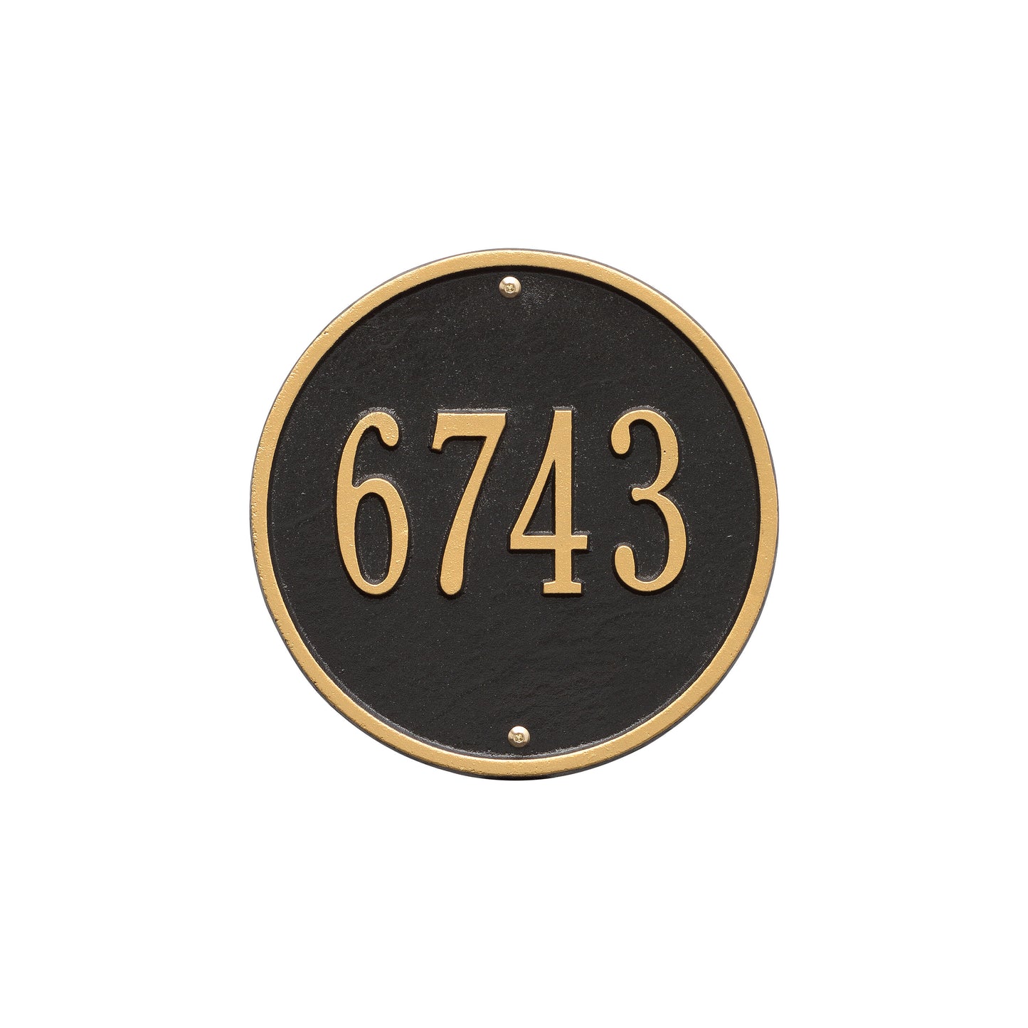 Round - 9" Diameter Wall Plaque- One Line