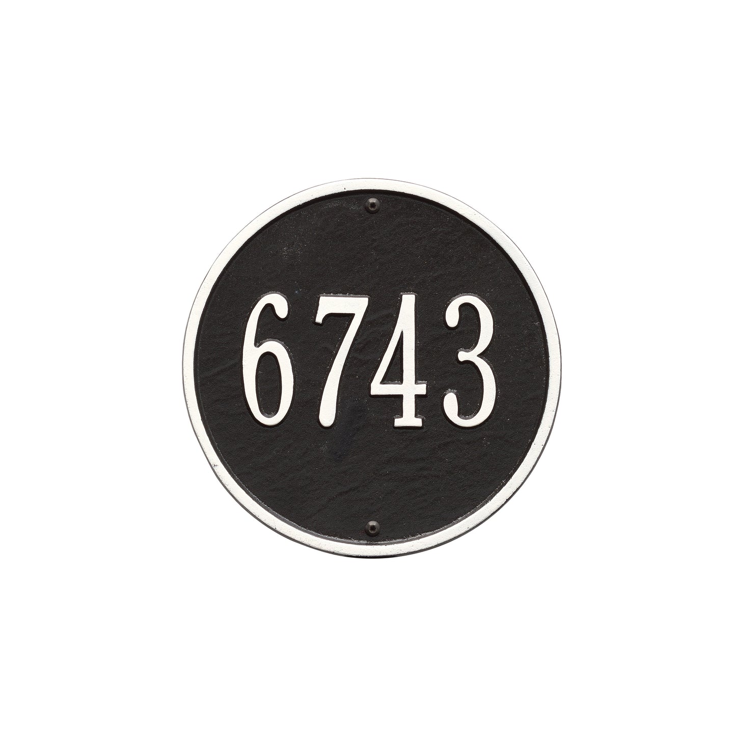 Round - 9" Diameter Wall Plaque- One Line