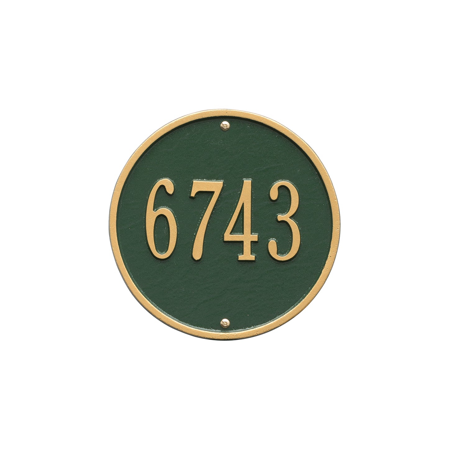 Round - 9" Diameter Wall Plaque- One Line