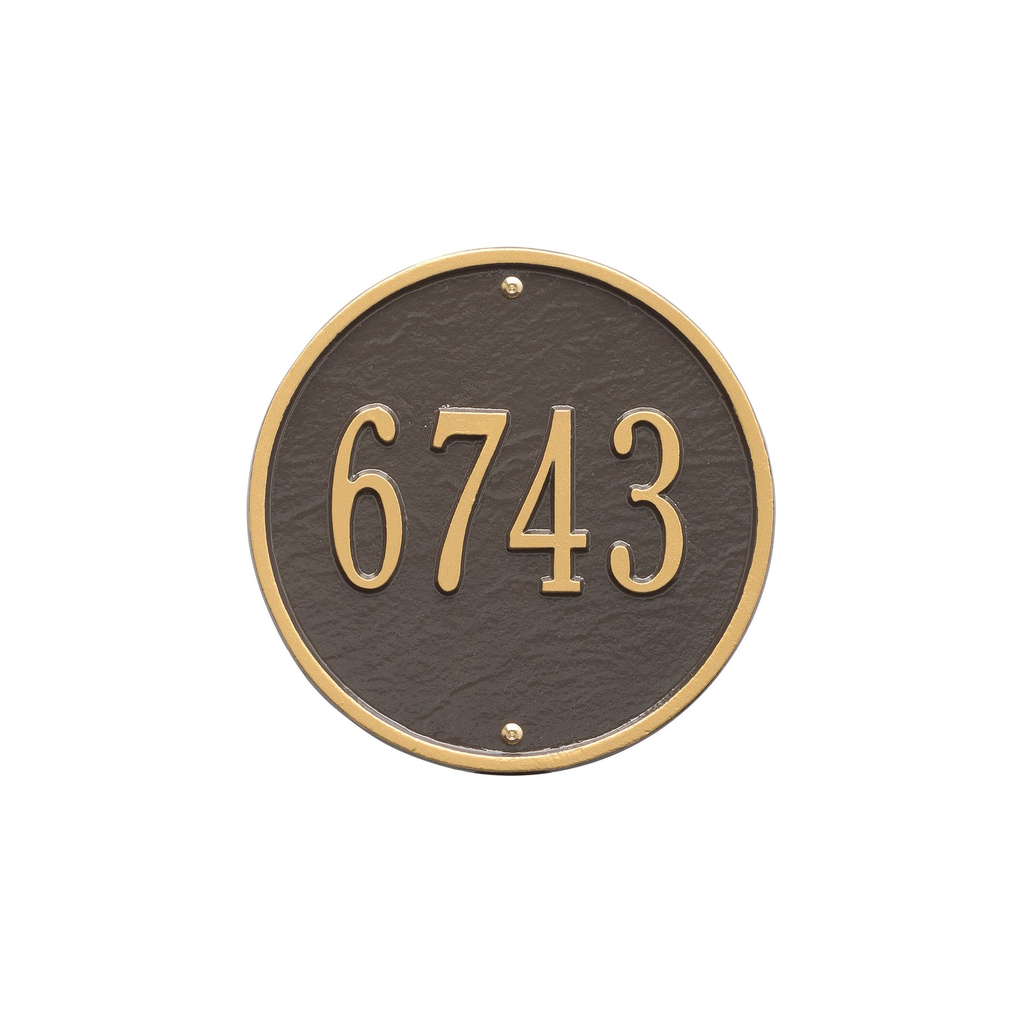 Round - 9" Diameter Wall Plaque- One Line