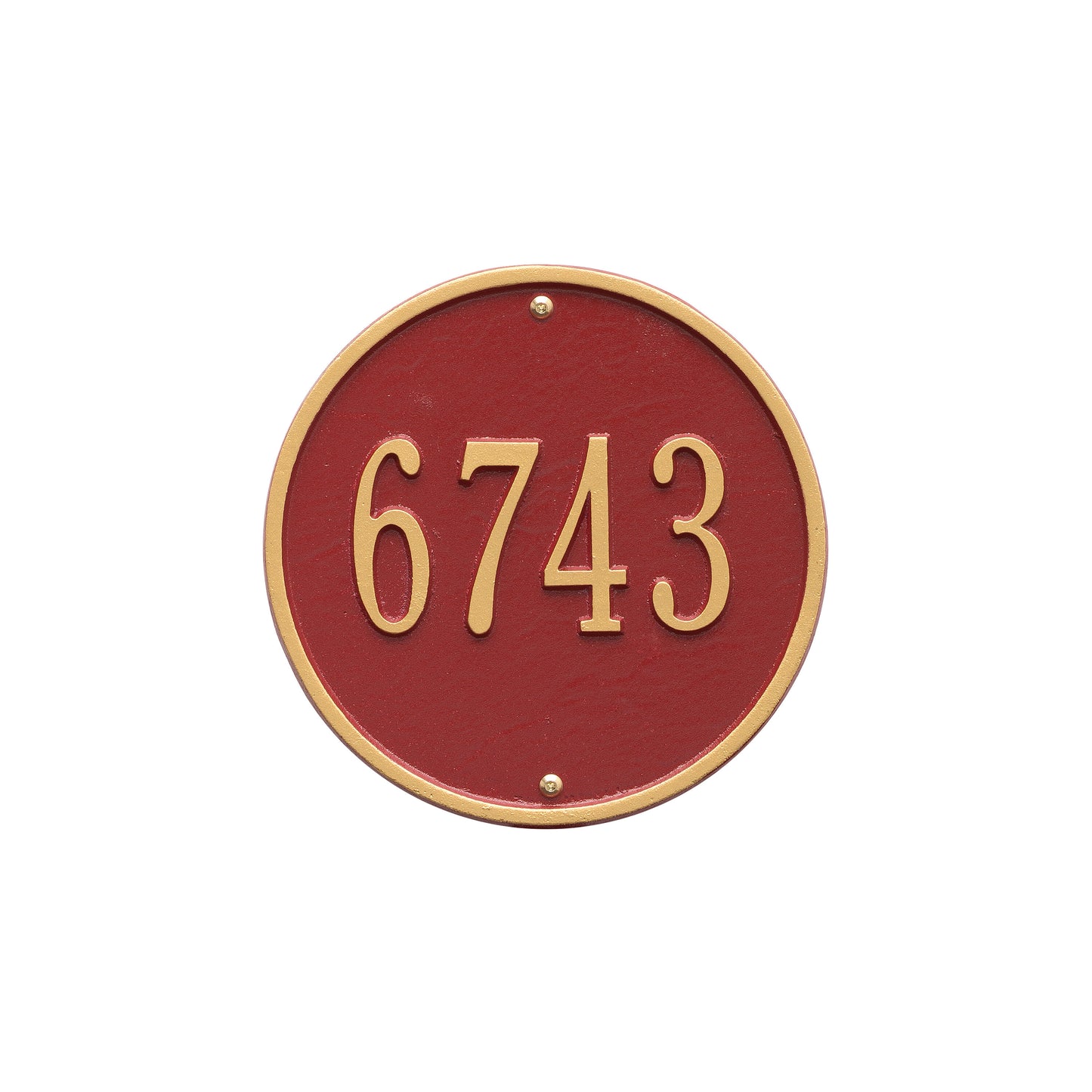 Round - 9" Diameter Wall Plaque- One Line