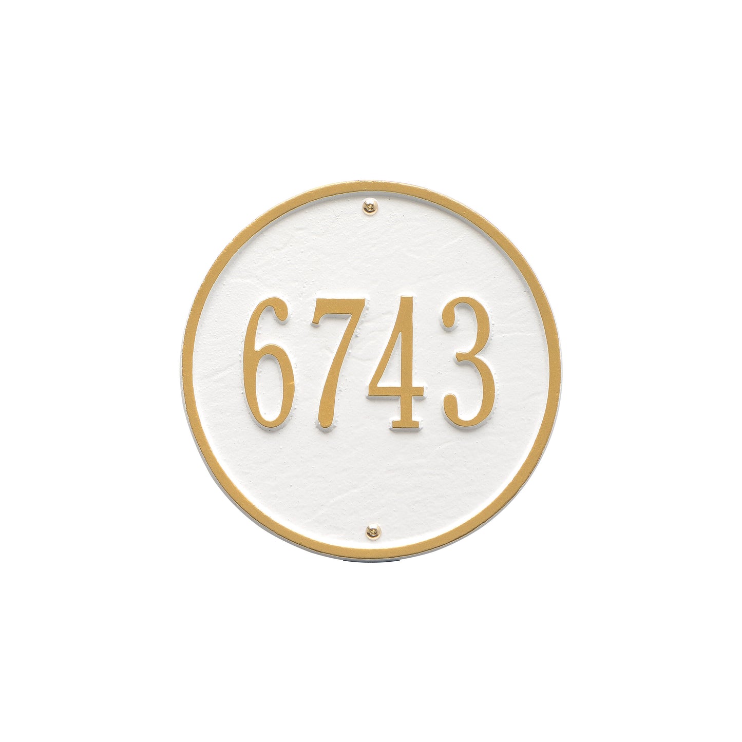 Round - 9" Diameter Wall Plaque- One Line