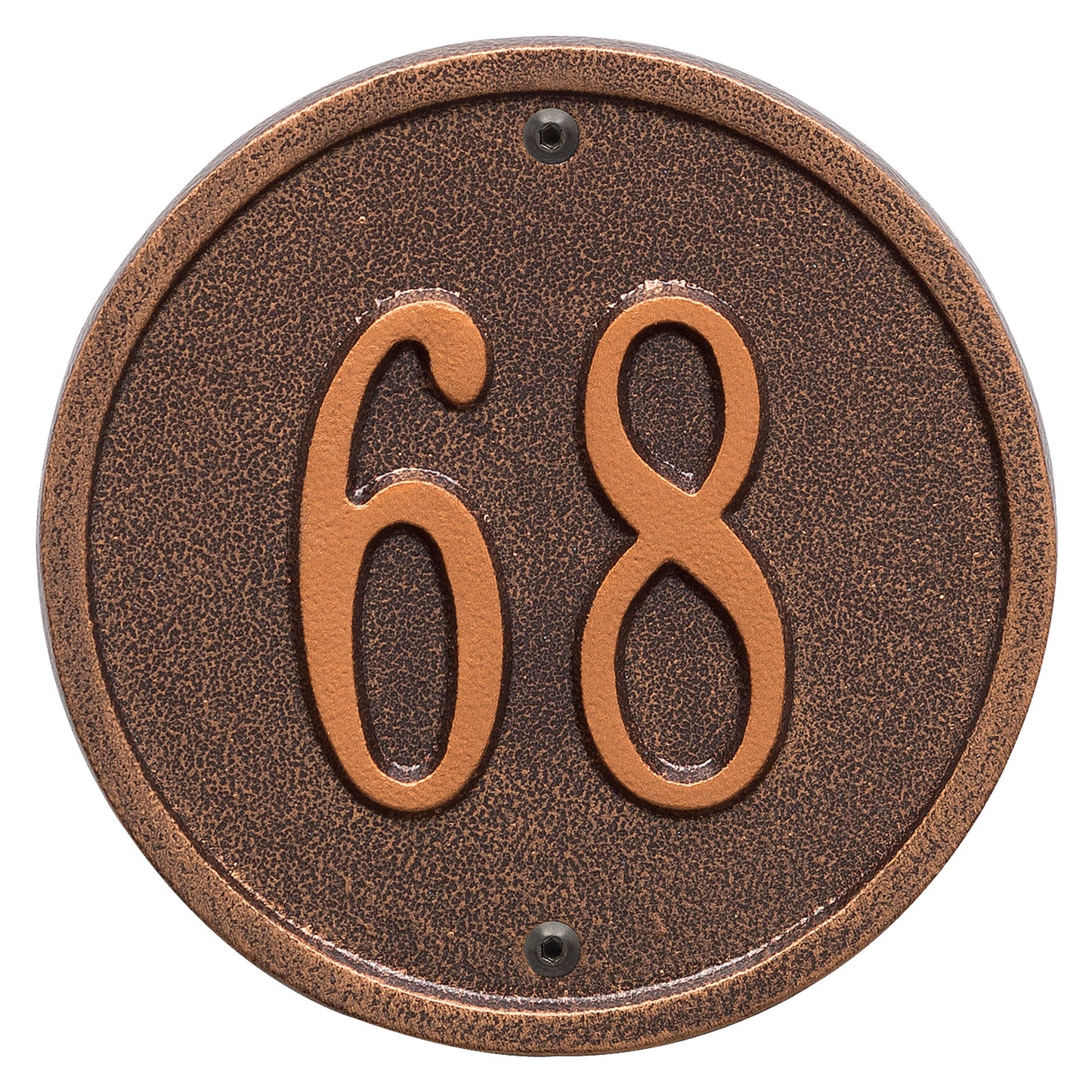 Round - 6" Diameter Wall Plaque- One Line