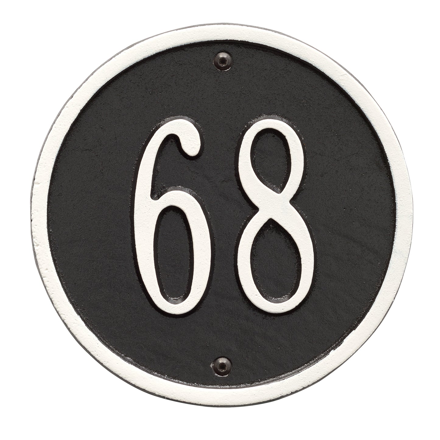 Round - 6" Diameter Wall Plaque- One Line