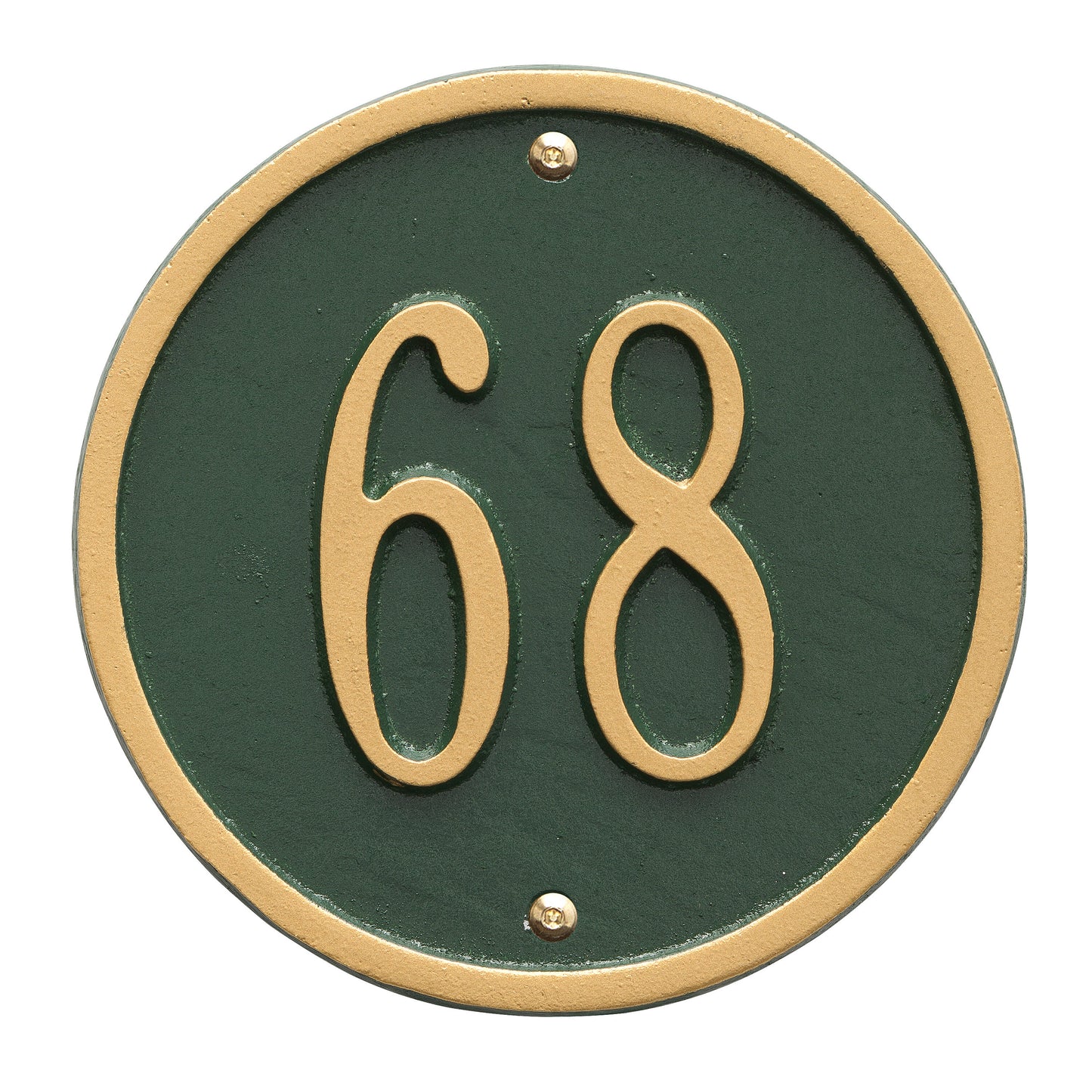 Round - 6" Diameter Wall Plaque- One Line