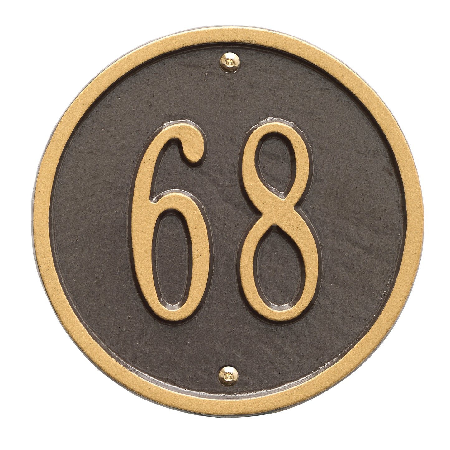 Round - 6" Diameter Wall Plaque- One Line