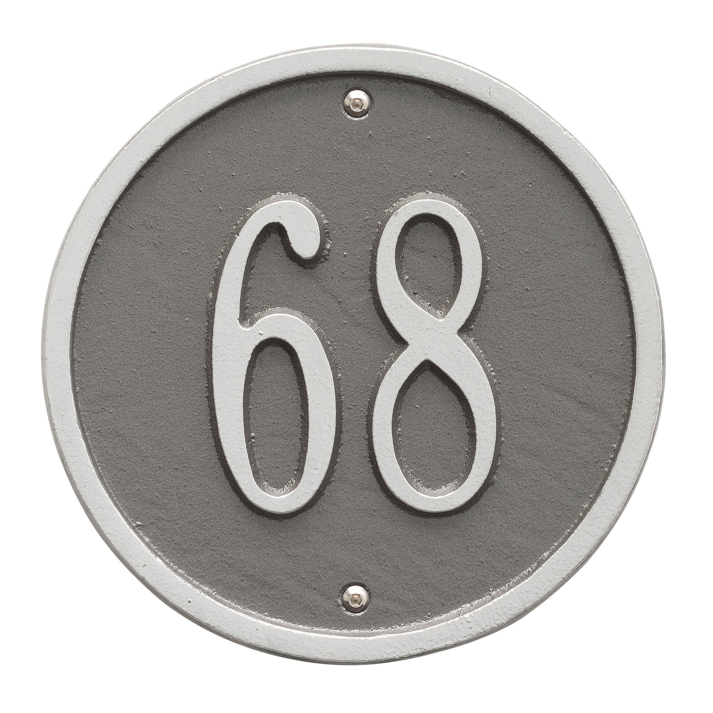 Round - 6" Diameter Wall Plaque- One Line