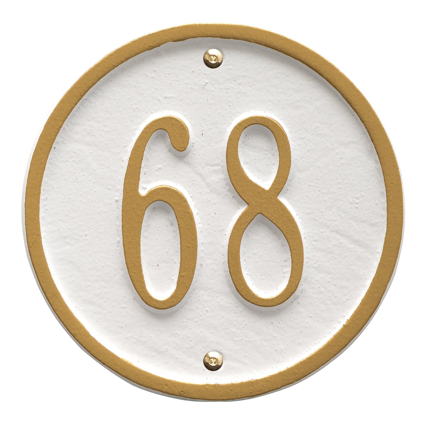 Round - 6" Diameter Wall Plaque- One Line