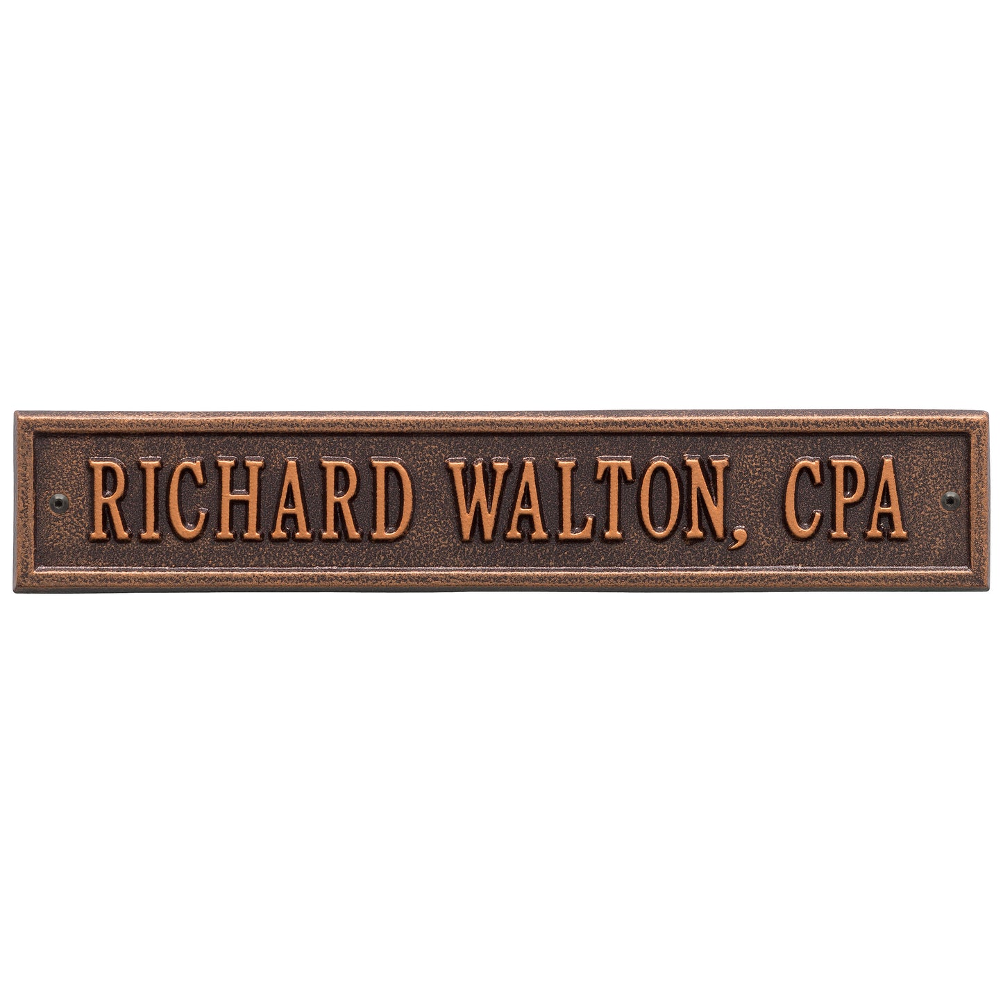 Arch Extension - Standard Wall - One Line Address Plaque