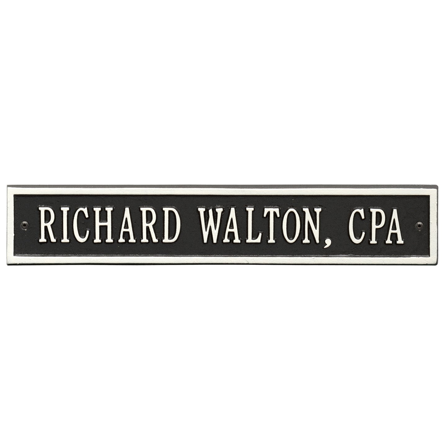 Arch Extension - Standard Wall - One Line Address Plaque