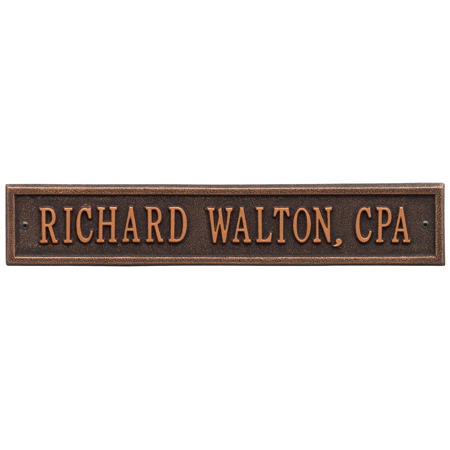 Arch Extension - Standard Wall - One Line Address Plaque