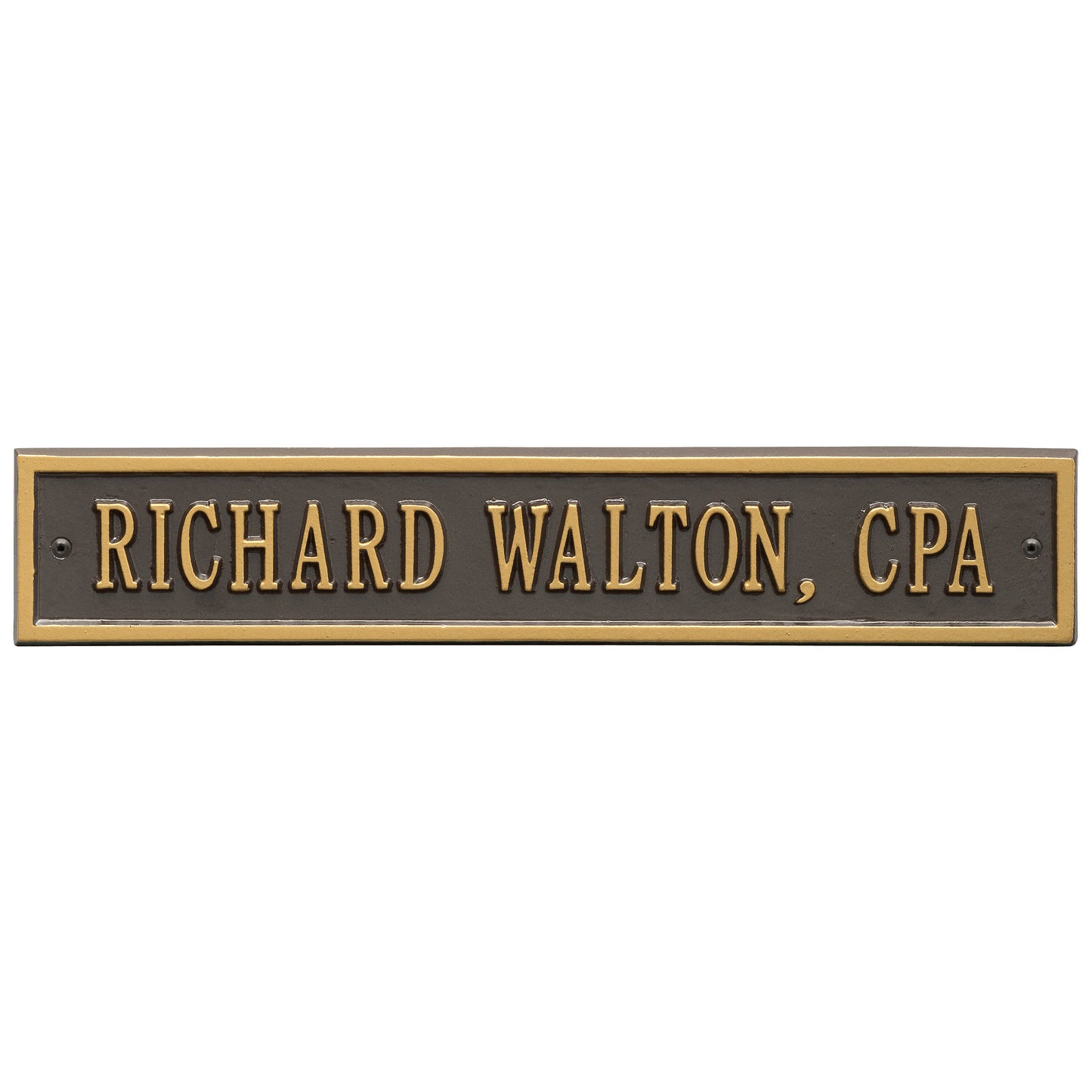 Arch Extension - Standard Wall - One Line Address Plaque