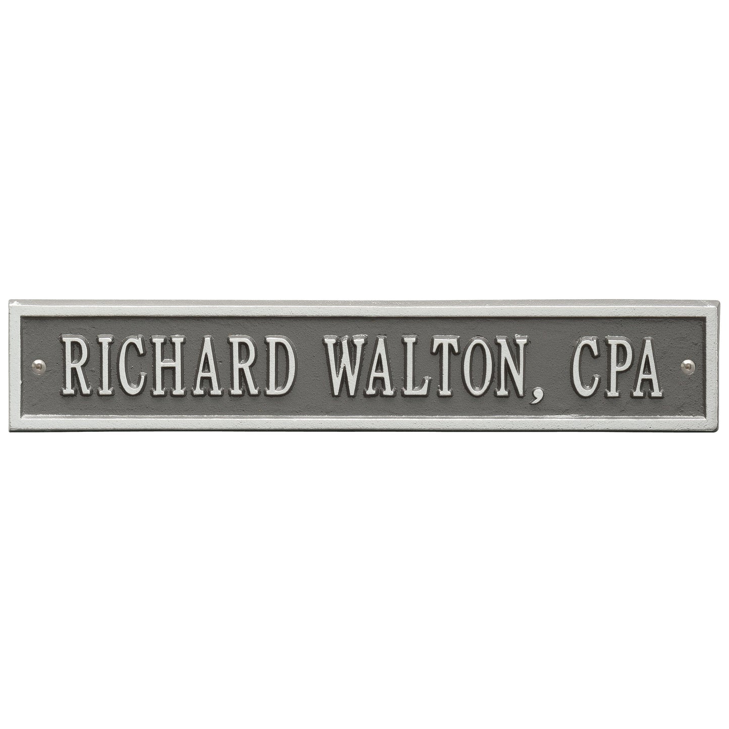 Arch Extension - Standard Wall - One Line Address Plaque
