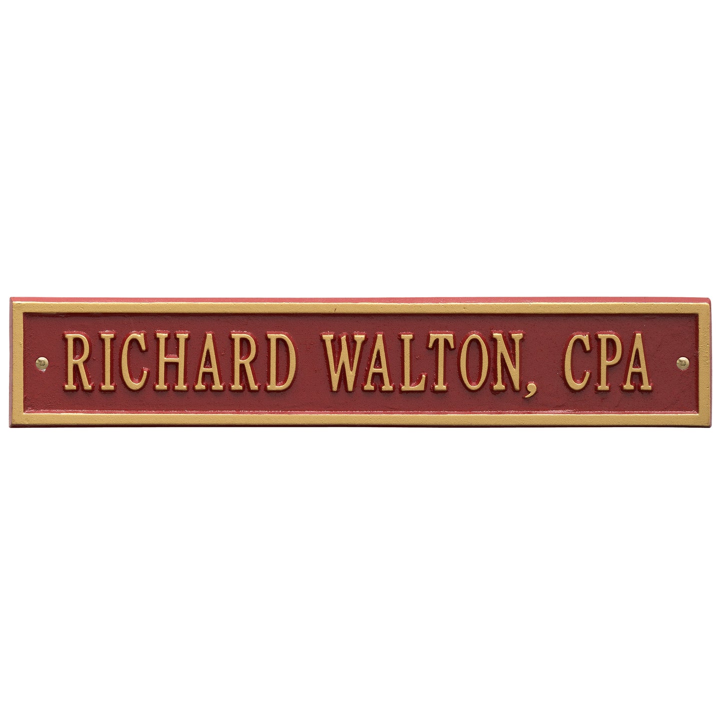 Arch Extension - Standard Wall - One Line Address Plaque