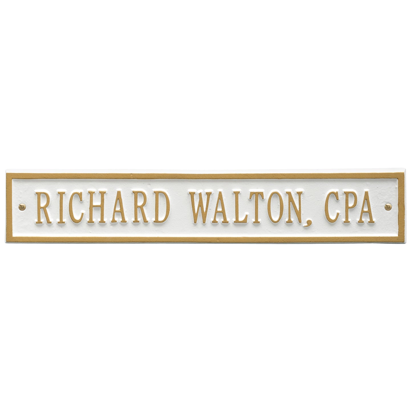 Arch Extension - Standard Wall - One Line Address Plaque