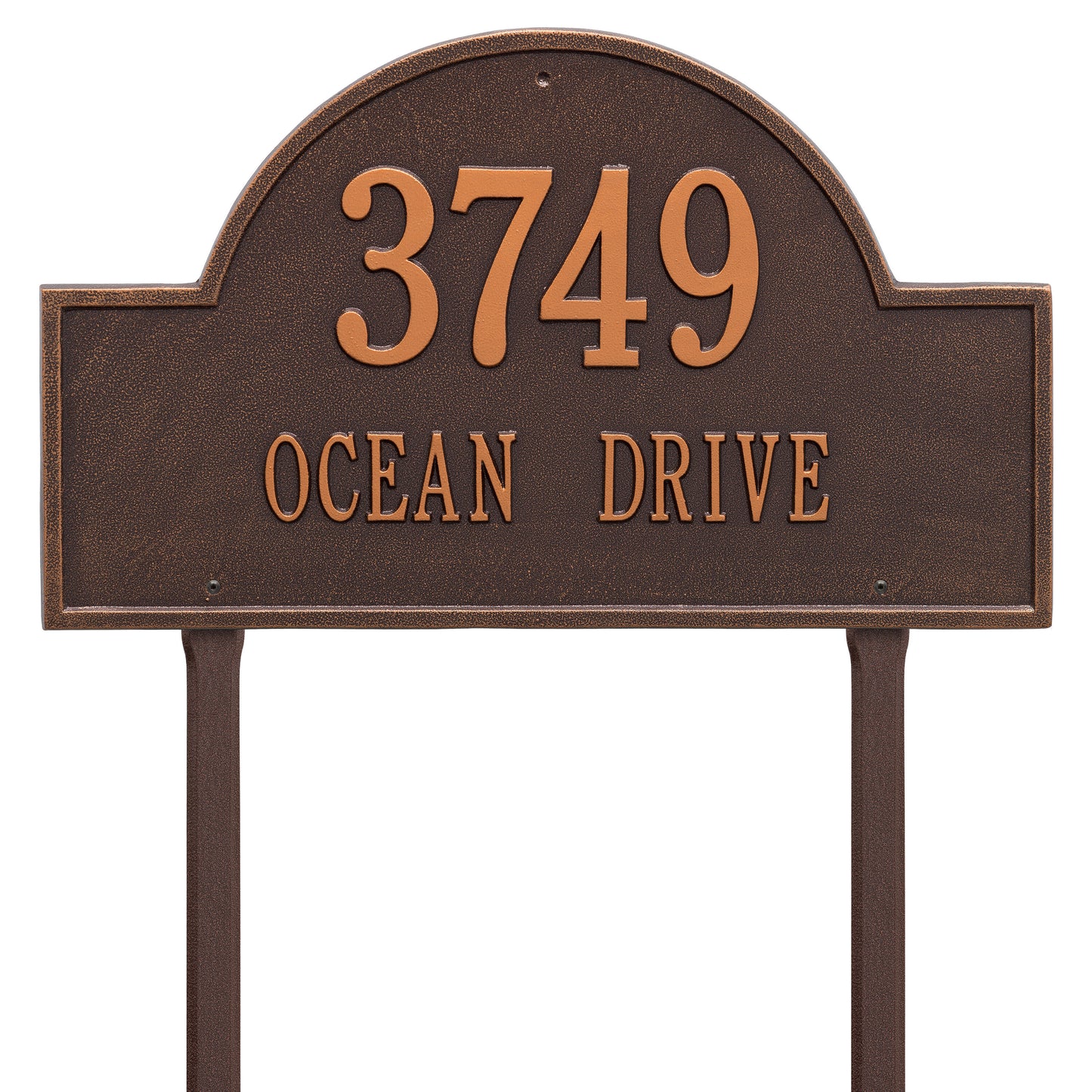 Arch Marker - Estate Lawn - Two Line Address Plaque