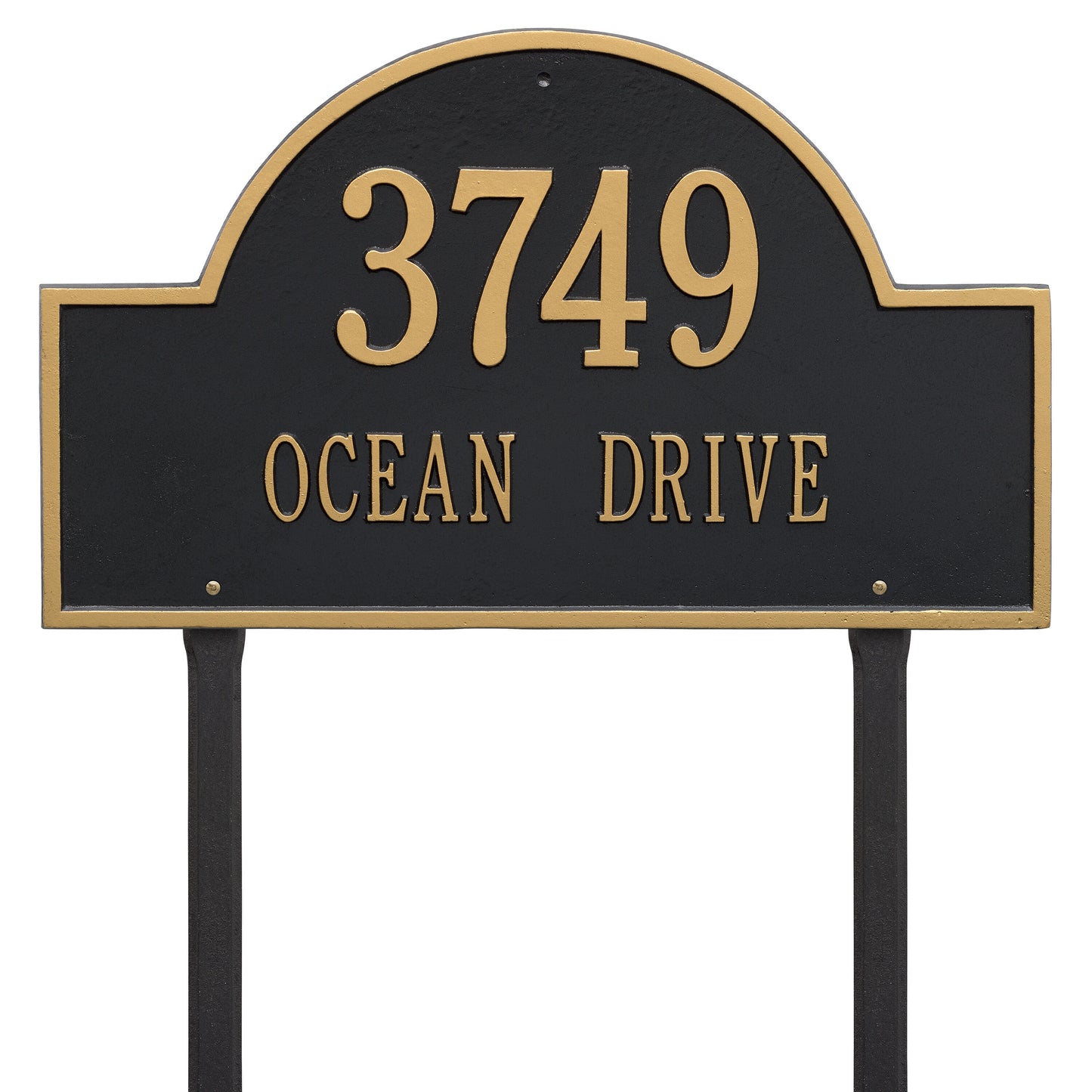 Arch Marker - Estate Lawn - Two Line Address Plaque