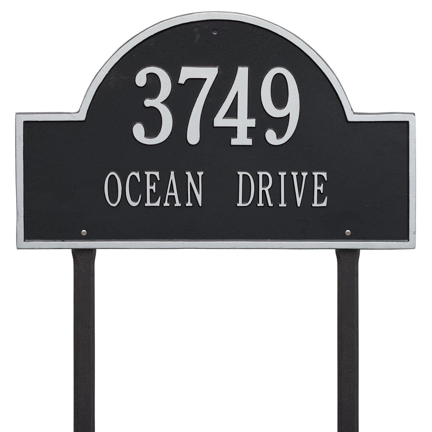 Arch Marker - Estate Lawn - Two Line Address Plaque