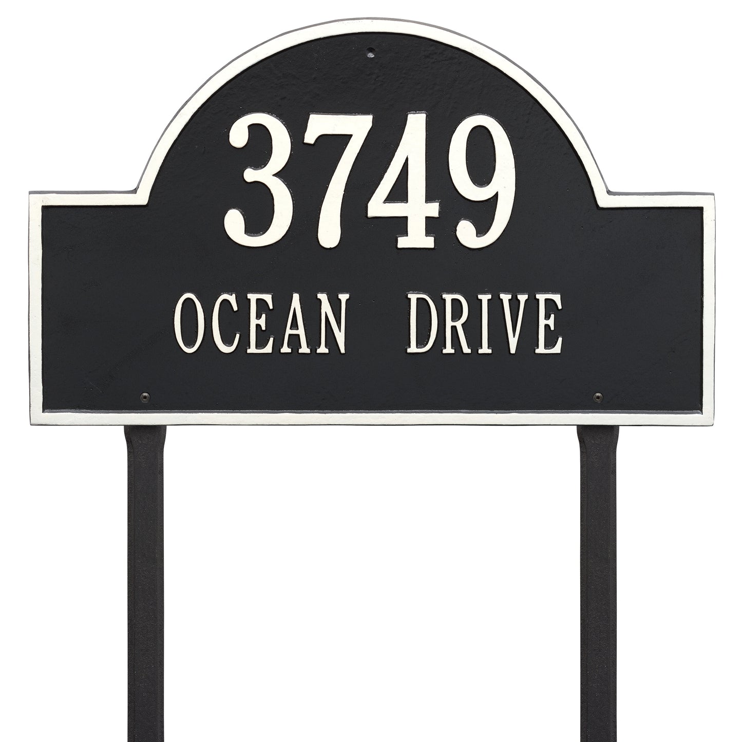 Arch Marker - Estate Lawn - Two Line Address Plaque