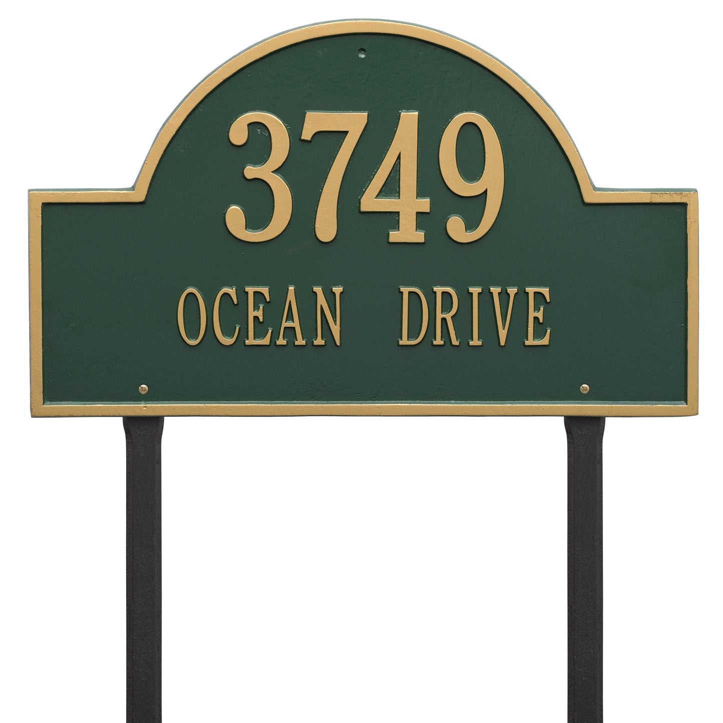 Arch Marker - Estate Lawn - Two Line Address Plaque