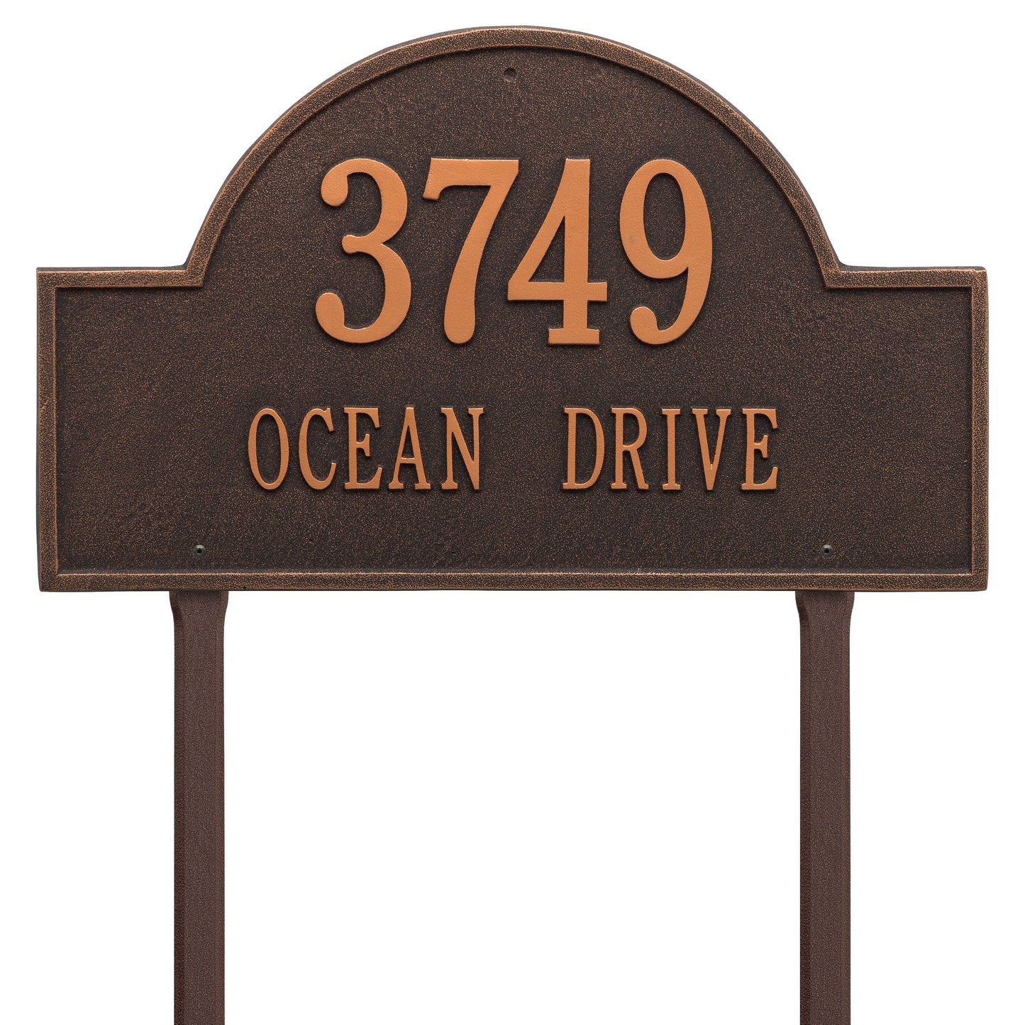 Arch Marker - Estate Lawn - Two Line Address Plaque